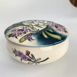 Moorcroft Meadow Thyme Bowl and Cover by Nichola Stanley - Trial