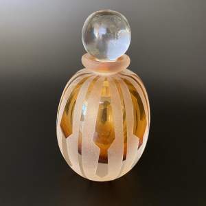 Art Glass Perfume Bottle by Jonathan Harris For Amanda Hazelwood