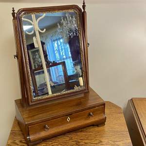 18th Century Small Walnut Vanity Mirror