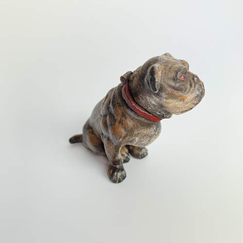 Austrian Cold Painted Bronze Dog Scent Bottle - Late 19th Century image-2