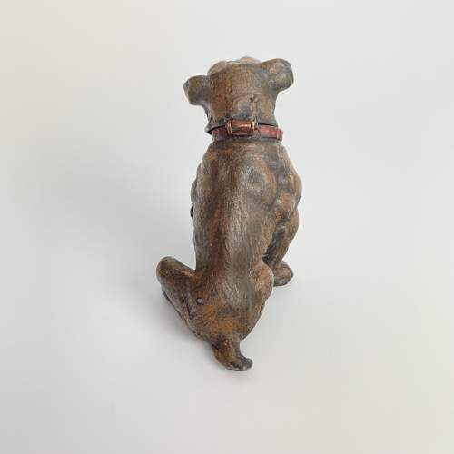 Austrian Cold Painted Bronze Dog Scent Bottle - Late 19th Century image-3