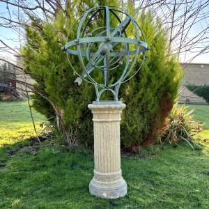 Armillary Globe mounted upon Harcourt Column