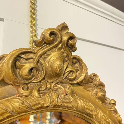 Victorian Oval Gilt Gesso Wall Mirror image-4