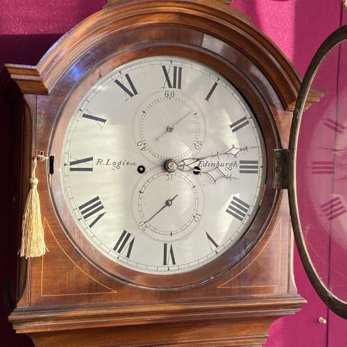 Late 18th Century Drumhead Longcase Clock image-1