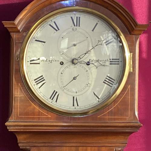 Late 18th Century Drumhead Longcase Clock image-2