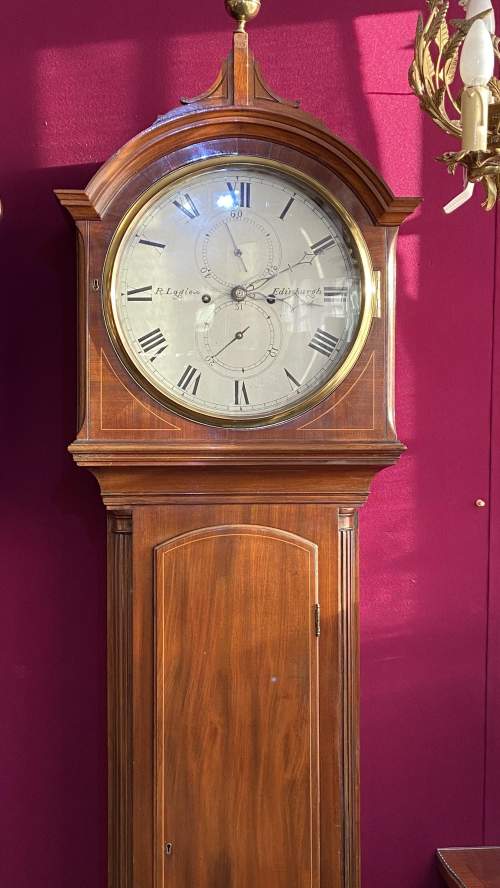 Late 18th Century Drumhead Longcase Clock image-5