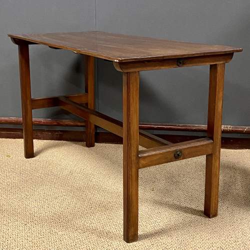 Arts and Crafts Yew Wood Inlaid Occasional Table image-1