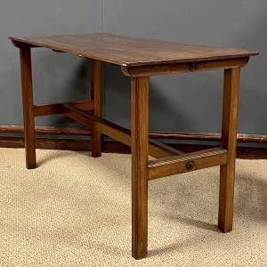 Arts and Crafts Yew Wood Inlaid Occasional Table