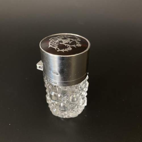 Silver Top Perfume Bottle image-1