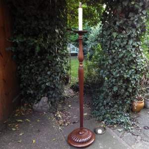 Fine Quality Antique Early 20th Century Walnut Standard Lamp