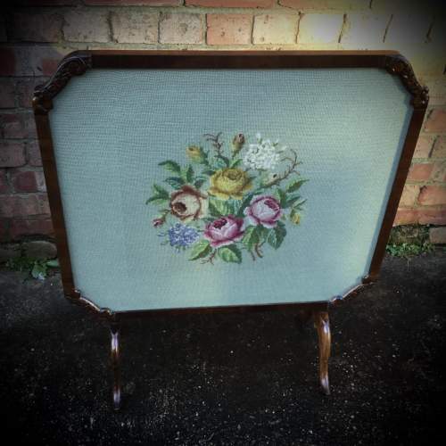 Tilt Top Table with Needlepoint image-2