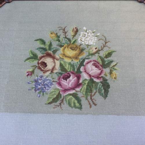 Tilt Top Table with Needlepoint image-3