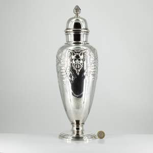 Large American Sterling Silver Art Deco Cocktail Shaker