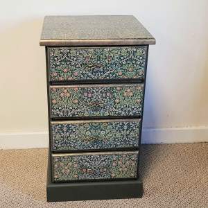 Vintage Upcycled Pine Chest of Four Drawers