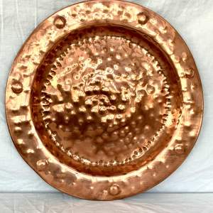 A Charming Arts And Crafts Copper Charger