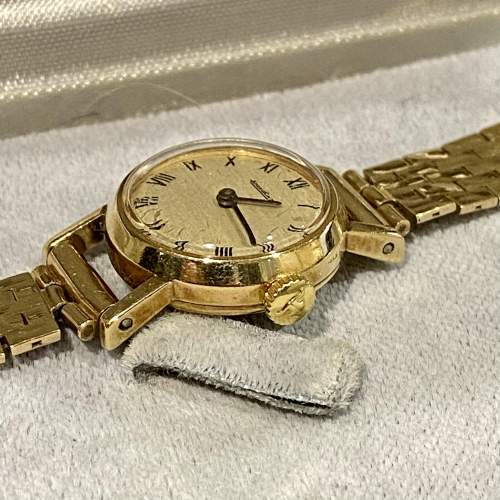 9ct Gold Cased Jaeger-Le Coultre Ladies Wristwatch image-4