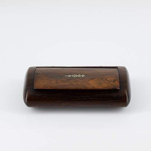 Very Nice Antique Georgian Period Wooden Snuff Box image-1