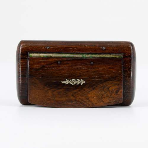 Very Nice Antique Georgian Period Wooden Snuff Box image-4