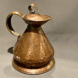 William Soutter and Sons Hammered Copper Haystack Jug