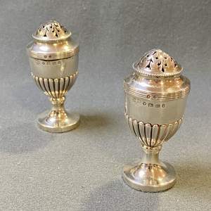 Pair of Victorian Silver Peppers