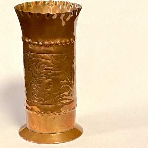 Arts and Crafts Keswick Copper Spill Vase