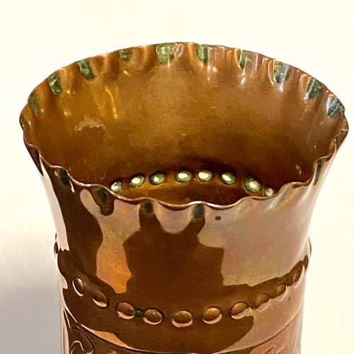Arts and Crafts Keswick Copper Spill Vase image-2