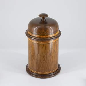 Very Nice Vintage Treen Canister and Lid
