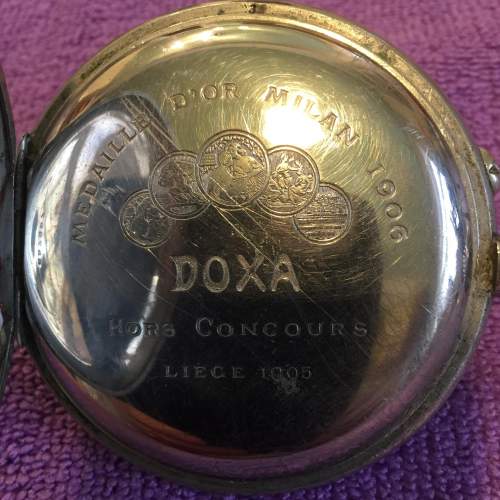 Large Goliath Stainless Steel Pocket Watch By Doxa image-4