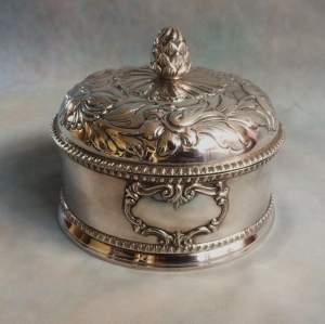 Silver Plated Large Lidded Jar