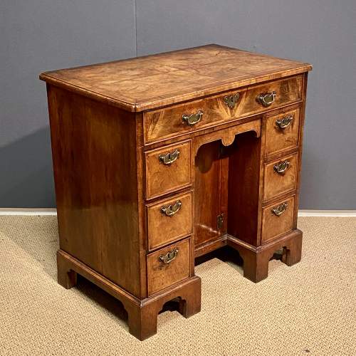 Queen Anne Period Walnut Kneehole Desk image-2
