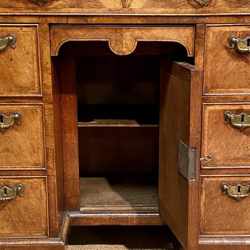 Queen Anne Period Walnut Kneehole Desk image-6