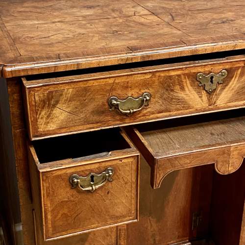 Queen Anne Period Walnut Kneehole Desk image-5