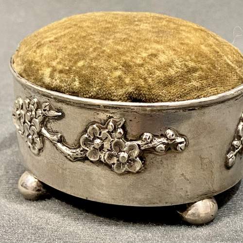 Late 19th Century Chinese Silver Pin Cushion image-3