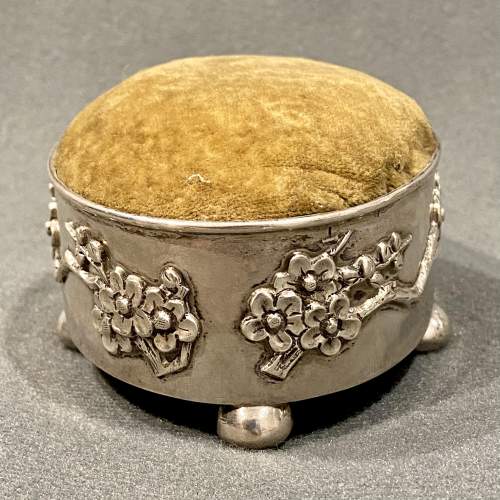 Late 19th Century Chinese Silver Pin Cushion image-2