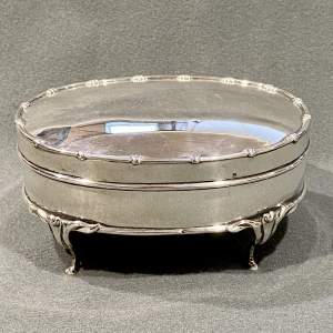 Edwardian Silver Jewellery or Trinket Box