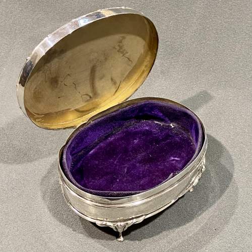 Edwardian Silver Jewellery or Trinket Box image-4