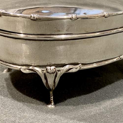 Edwardian Silver Jewellery or Trinket Box image-2
