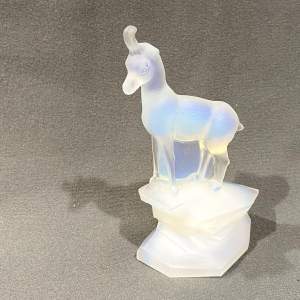20th Century French Opalescent Glass Chamois