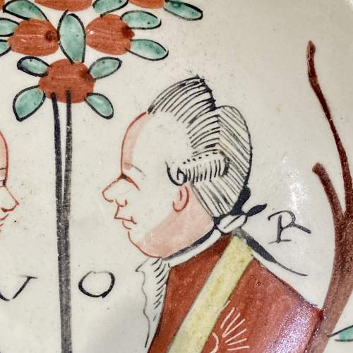 18th Century Dutch Decorated English Creamware Saucer image-3