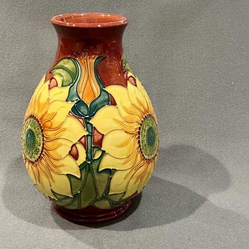 20th Century Moorcroft Inca Sunflower Vase image-1