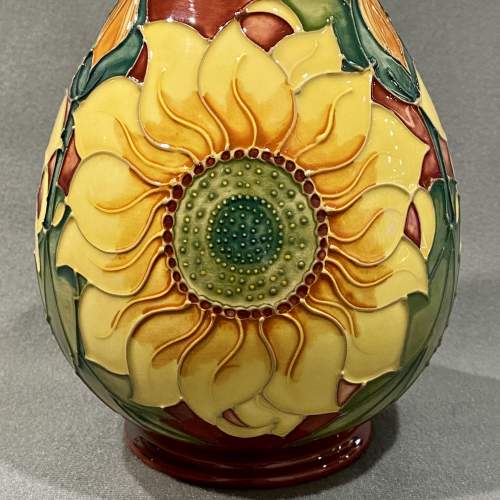 20th Century Moorcroft Inca Sunflower Vase image-2