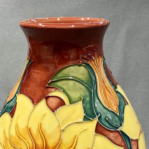 20th Century Moorcroft Inca Sunflower Vase image-5