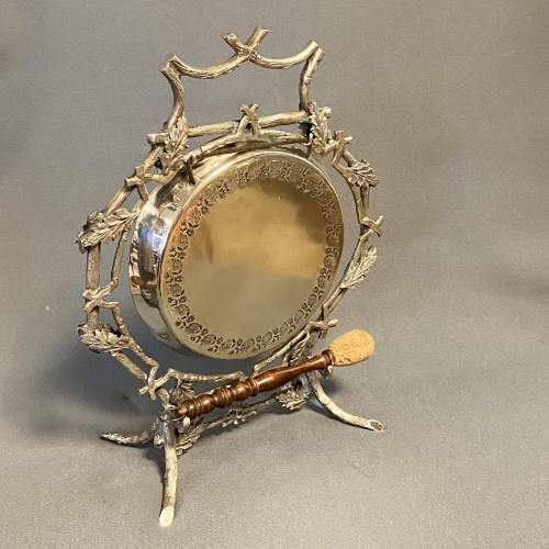 Early 20th Century Silver Plated Table Gong image-1