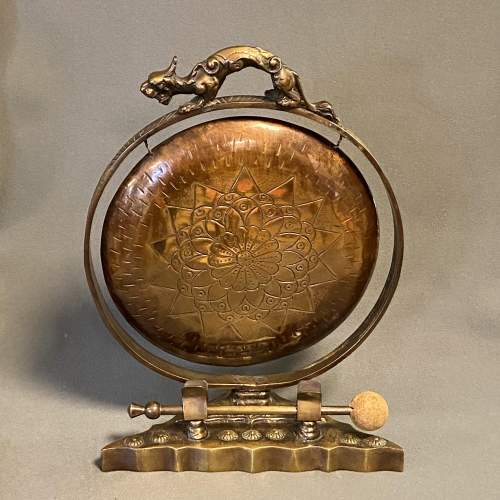 Chinese Bronze Table Gong image-1