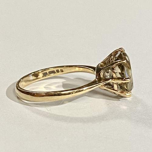Vintage 9ct Gold Smokey Quartz Ring image-4