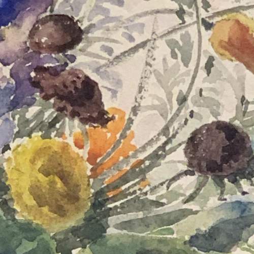 Original Watercolour Painting of Mixed Flowers image-4