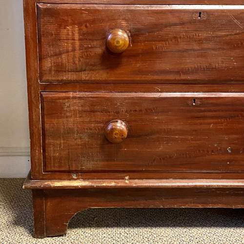 Vintage Painted Pine Chest of Drawers image-3