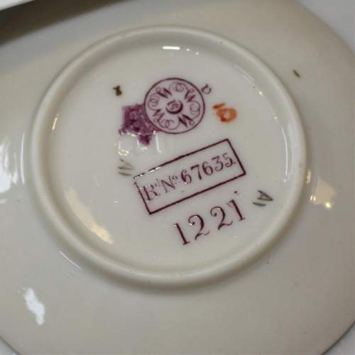 Decorative Royal Worcester Miniature Dish Circa 1890 image-6