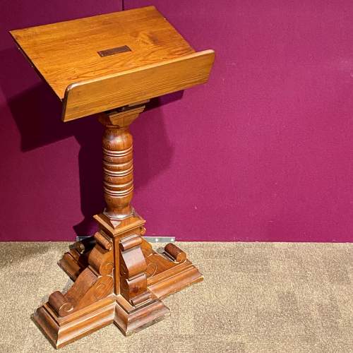 Victorian Scottish Pitch Pine Ecclesiastical Lectern image-1