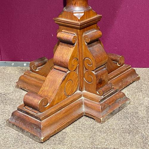 Victorian Scottish Pitch Pine Ecclesiastical Lectern image-5